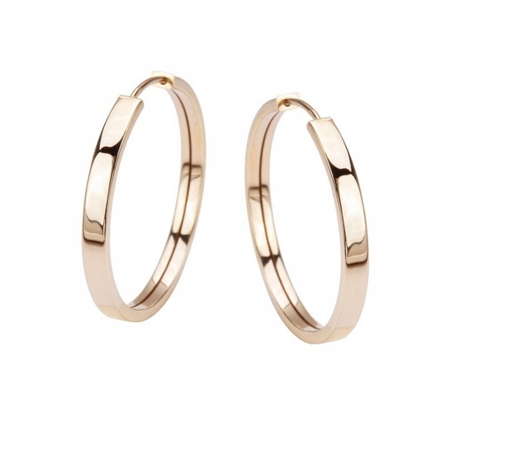 Złote Kolczyki Koła JZ16424 Verona Jewellery