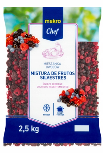Metro Chef Mix bobulového ovoce zmrazený 2,5 kg Zmrazený