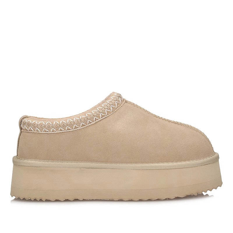 Teplé kožené dámské pantofle Vinceza 97960 Be