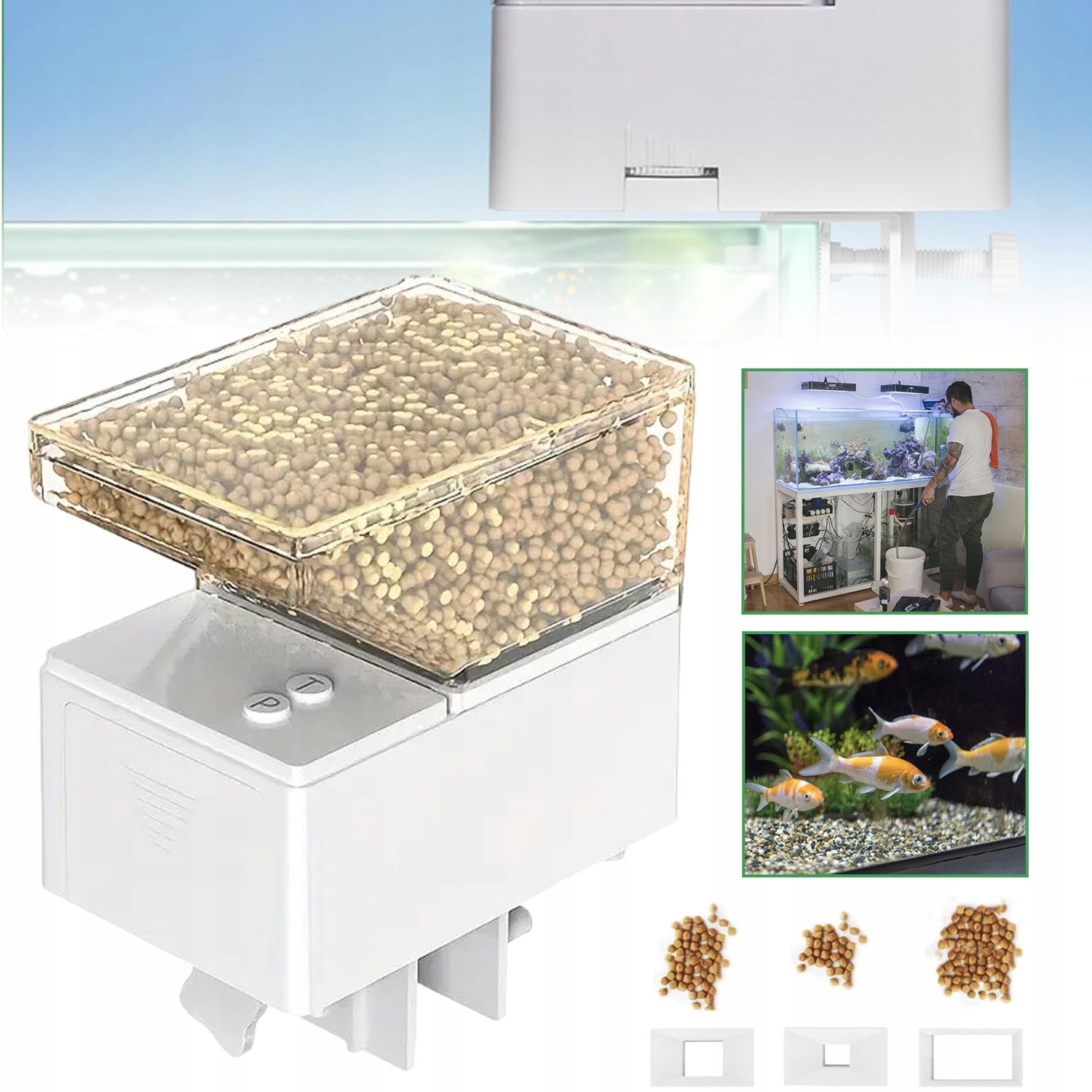 Automatický Krmítko Dávkovač, Podavač Krmiva Pro Ryby, Ryby, Akvárium