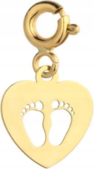 Zlatý přívěsek 585 se srdíčkem na nohu, náramky pro ni módní...