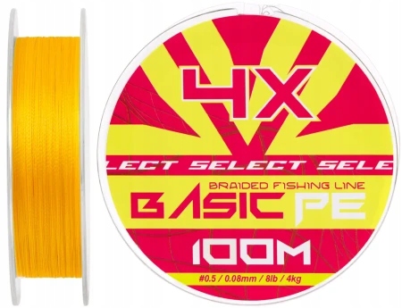 Plecionka Select Basic Pe 150m (pomarańczowy) 0.18mm 9,9KG