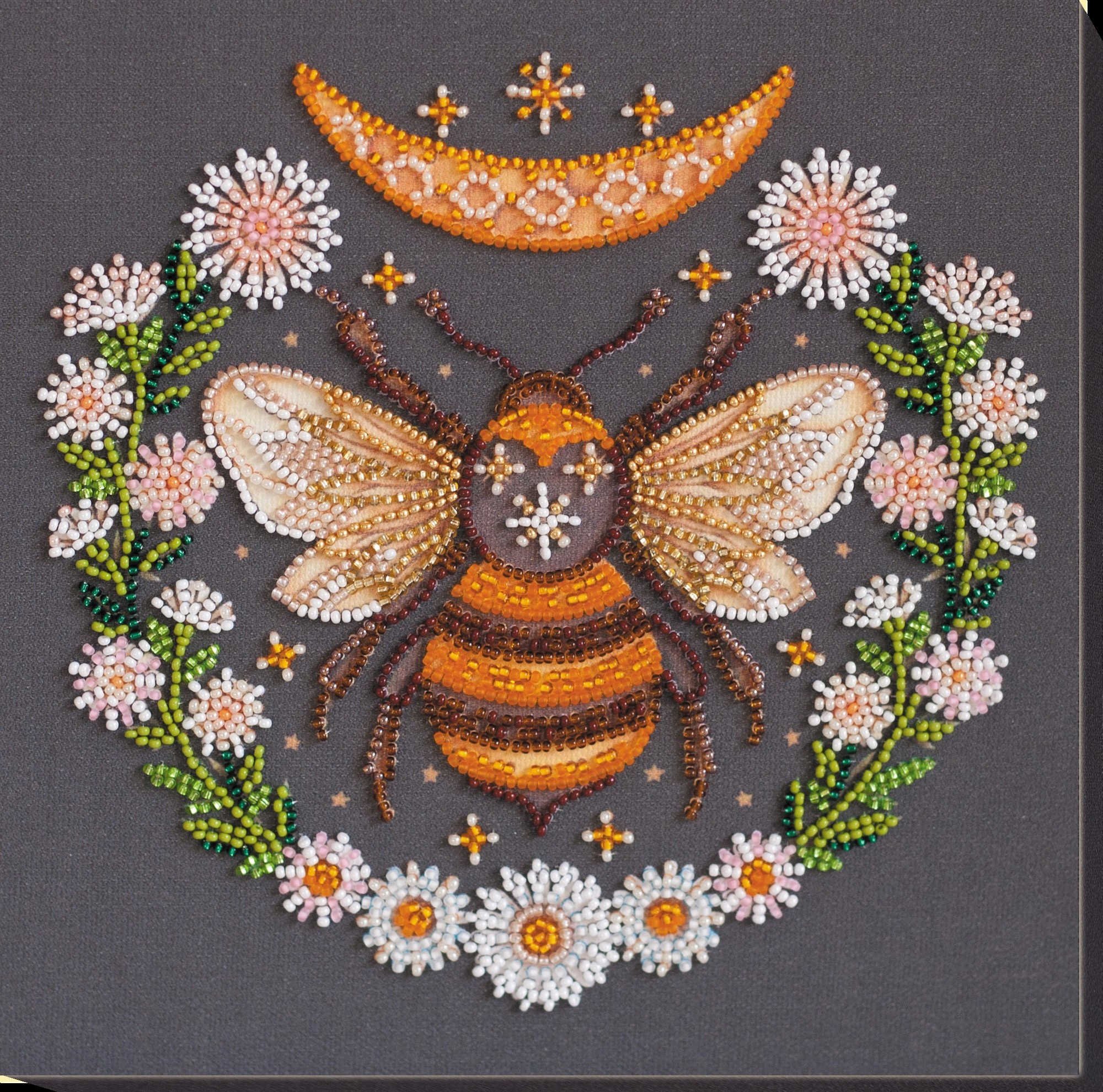 Sada pro vyšívání korálků "Honey Dream" včelí barevné Diy