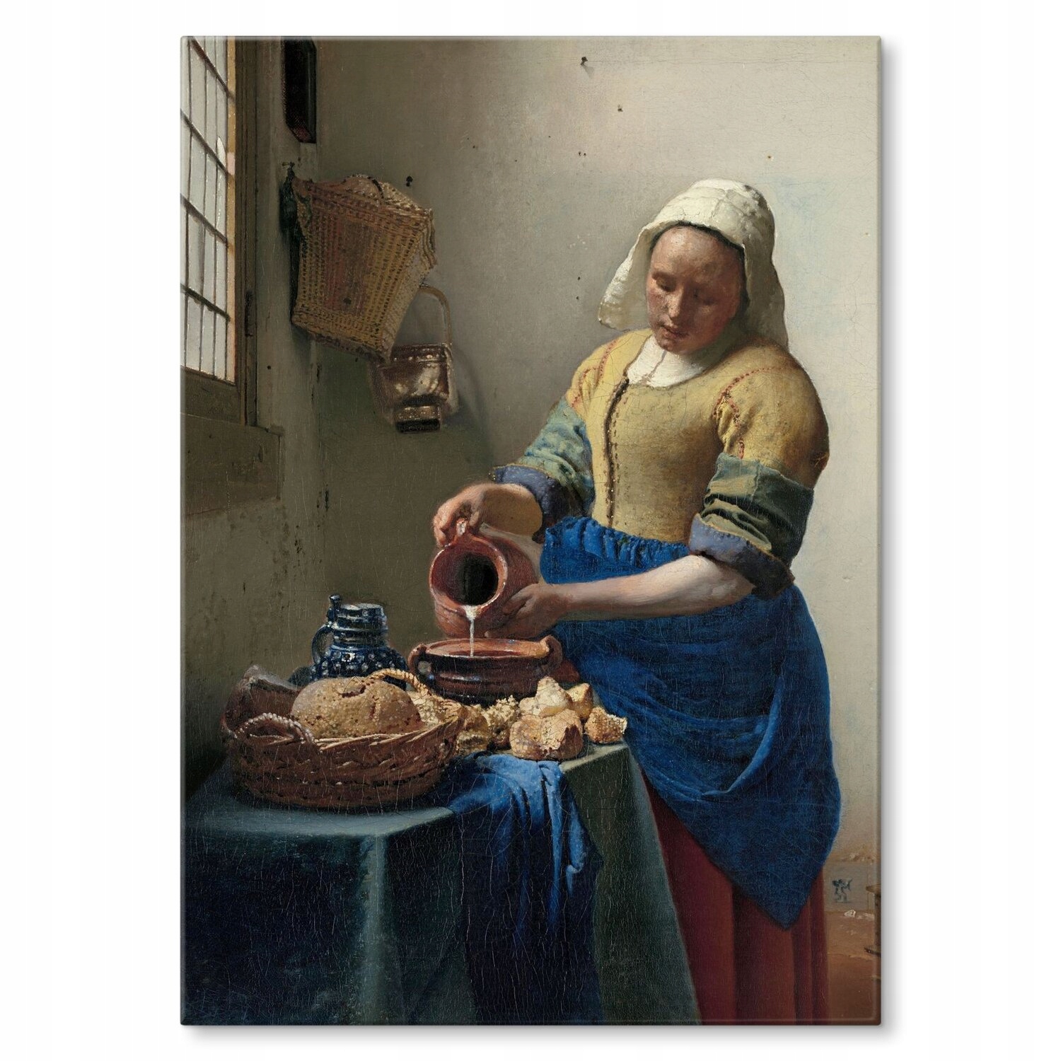 Kovový plakát Vermeer Mleczarka Szyld Plech 42 x 59,4 cm Dárek