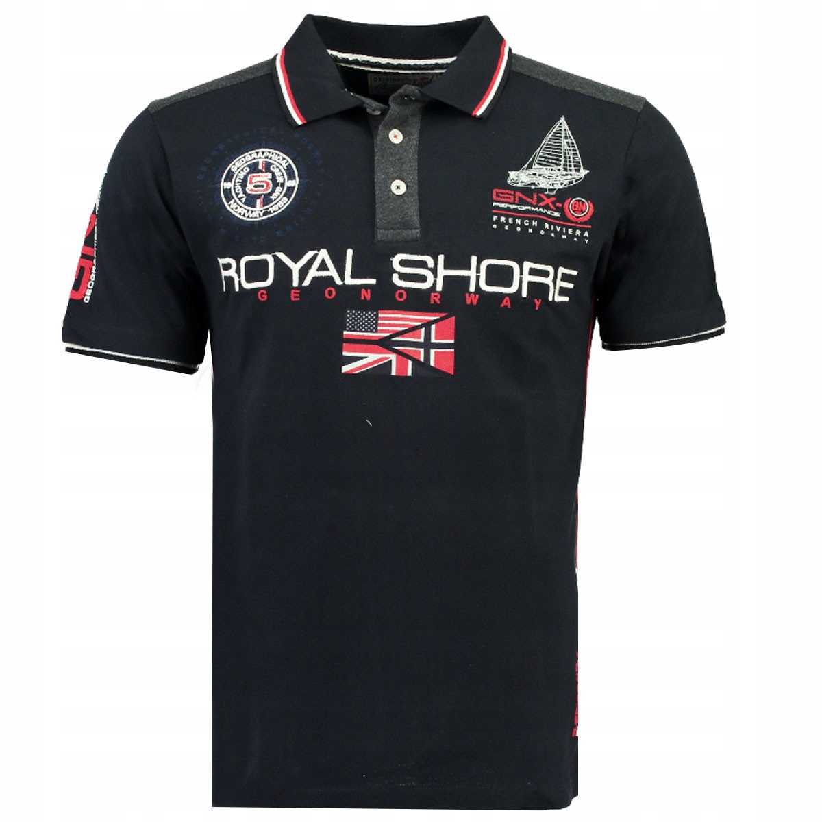 Geographical Norway polokošile pánská Kamacho Ss Men 100 L tmavě modrá