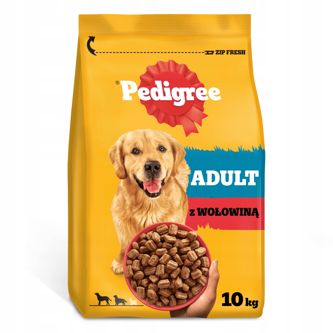 Pedigree 10 kg Suché Krmivo pro psy středních a velkých plemen Hovězí maso a zelenina