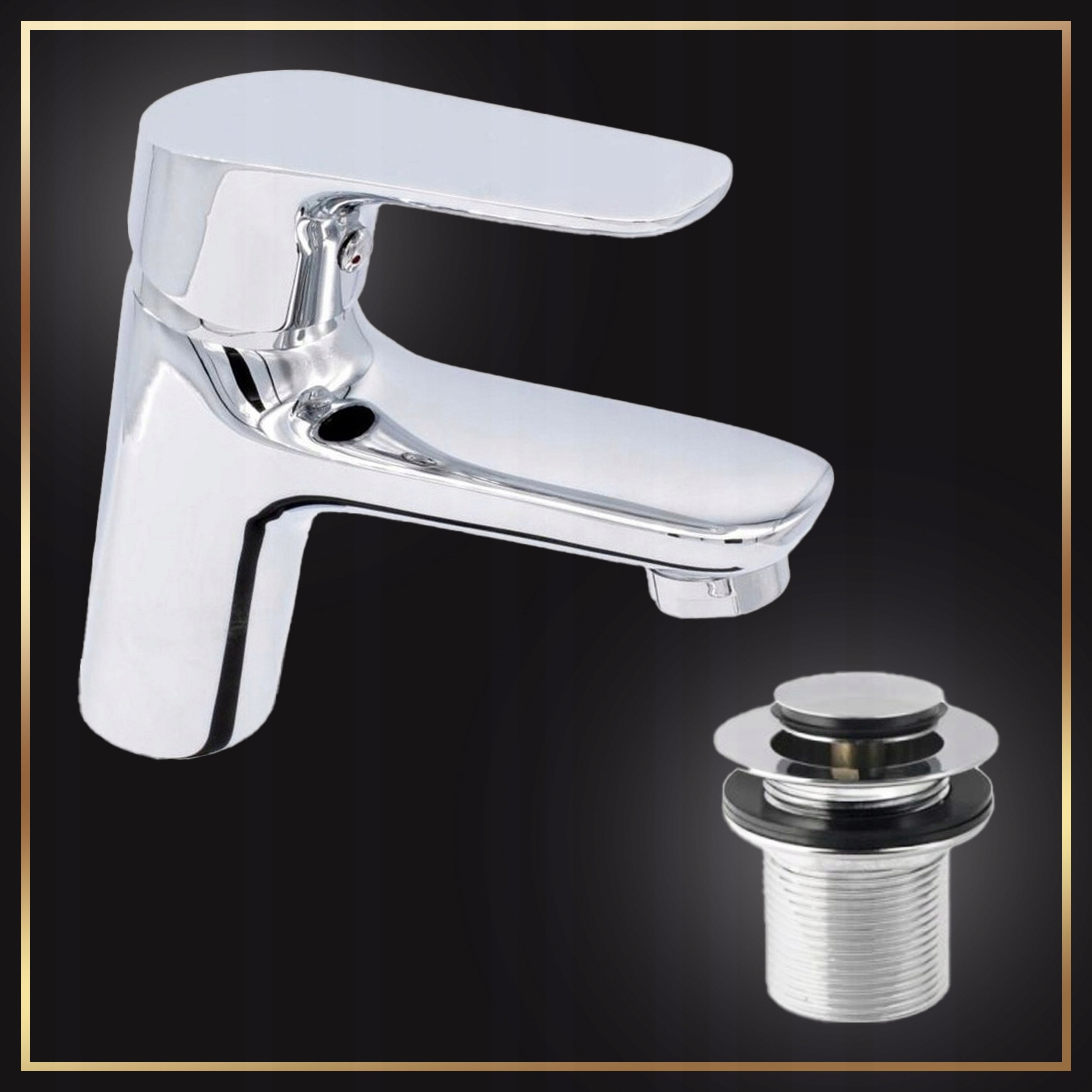 Bateria Umywalkowa Chrom Stała Stojąca Sigm + Korek Click Clack Stan opakowania oryginalne