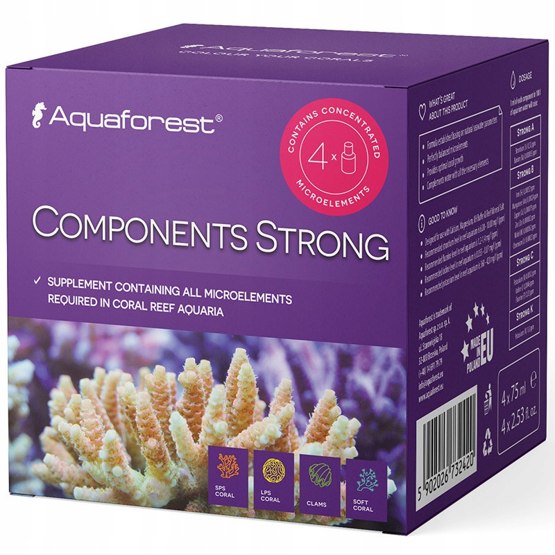 Aquaforest Components Strong 4x75ml Abck