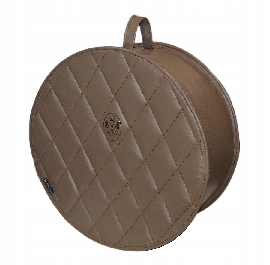 Obal na kufr Kožený kufr na klobouk v hnědé barvě Witleather