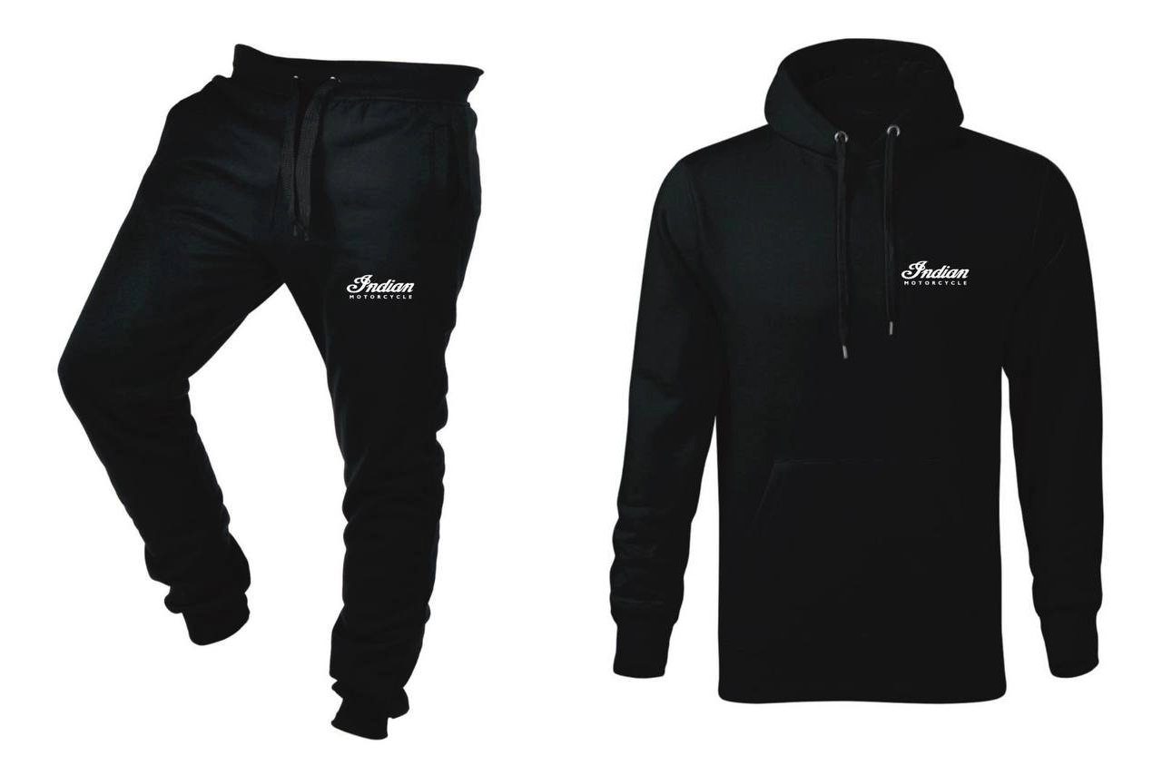 Tepláková Souprava Teplákovka Pánská Indická Mikina A Kalhoty Černá L