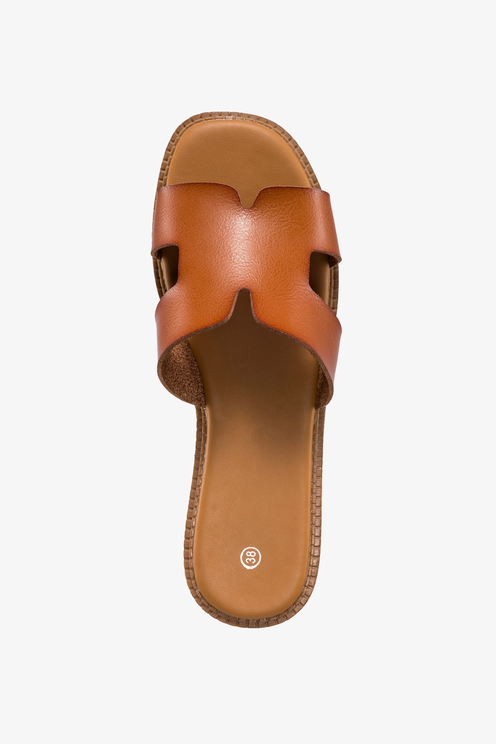 BRĄZOWE KLAPKI DAMSKIE PŁASKA PODESZWA LEKKIE WYGODNE OBUWIE NA LATO r 39 Rozmiar 39