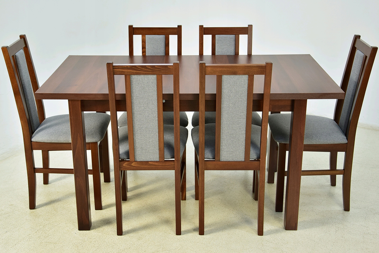 Rozkładany stół 80x120 i 6 krzeseł z drewna kuchni Marka inna