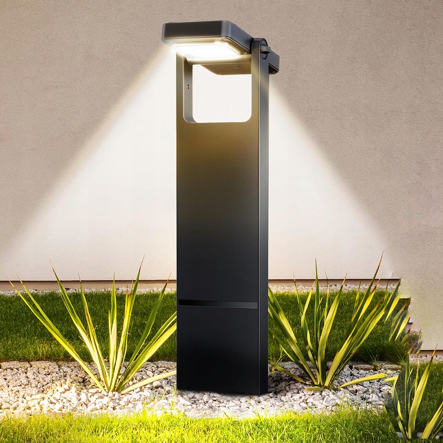 4 x Stojací zahradní sloupková lampa 70 cm venkovní 3500K Led teplá bílá