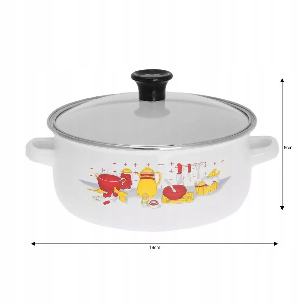 Garnki emaliowane garnek Zestaw emaliowany garnkow Typ powłoki emaliowana