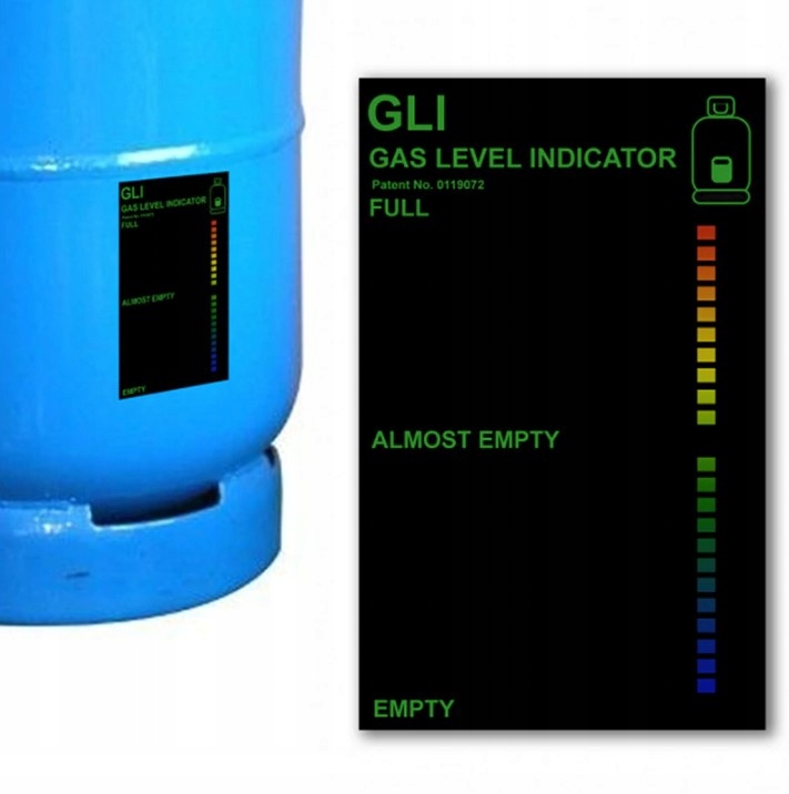 WSKAŹNIK POZIOMU GAZU W BUTLI NA MAGNES KAMPER Model GAZ