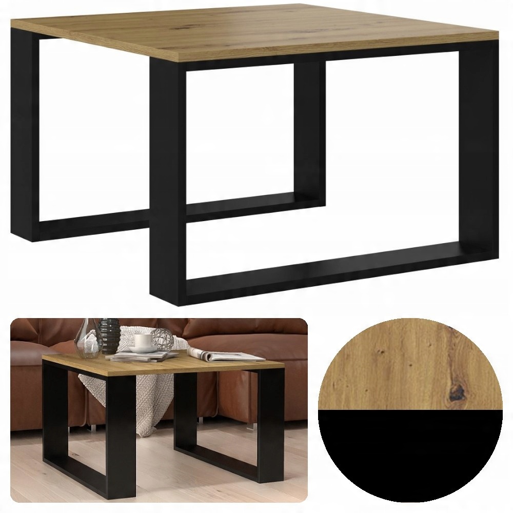 

Stolik Kawowy Ława Loft Modern Mini Artisan Czarna