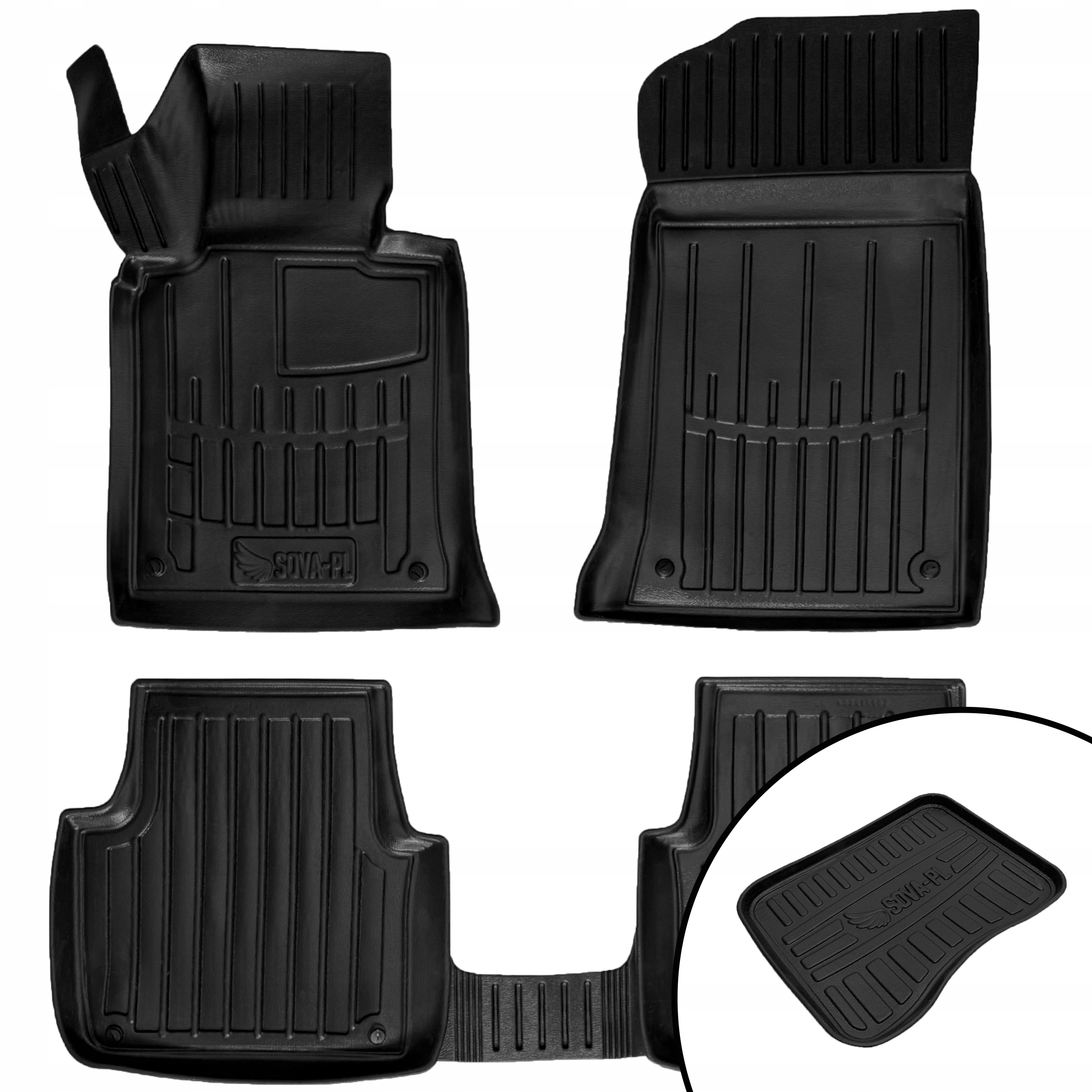 Dywaniki gumowe 3D do Bmw Seria 3 E46 (1998-2005) kombi, se=> +mata na buty