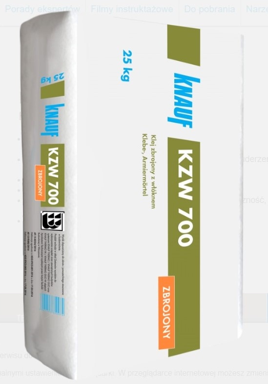 

Knauf Kzw 700 Klej do siatki, wełny zbrojony 25 kg