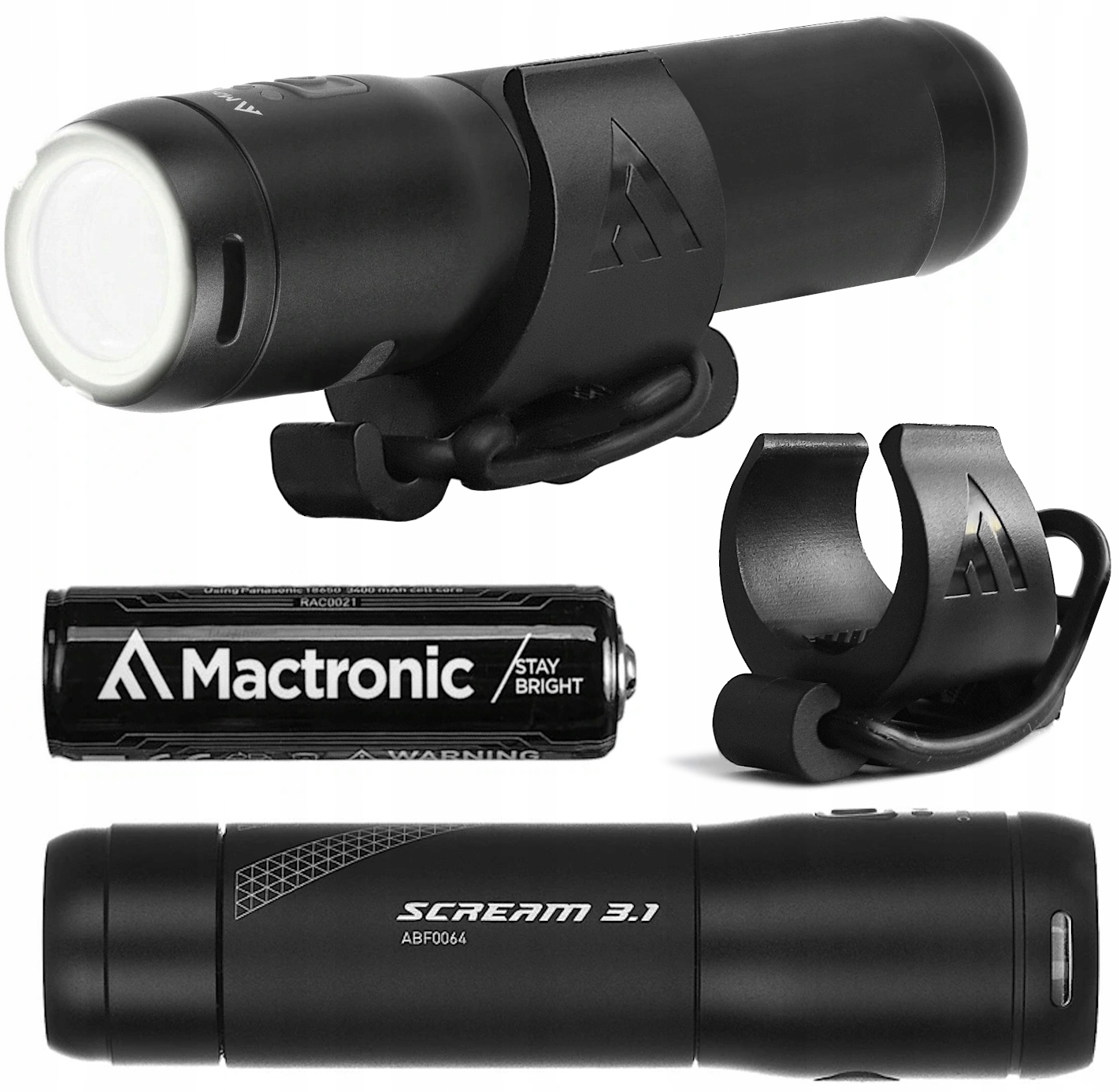 Mactronic Scream 3.1 Přední světlo na kolo 1000 l