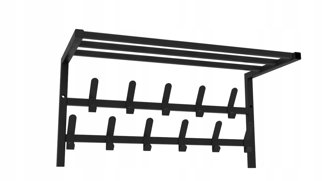 

wieszak na ubrania z półką podw. 60 cm