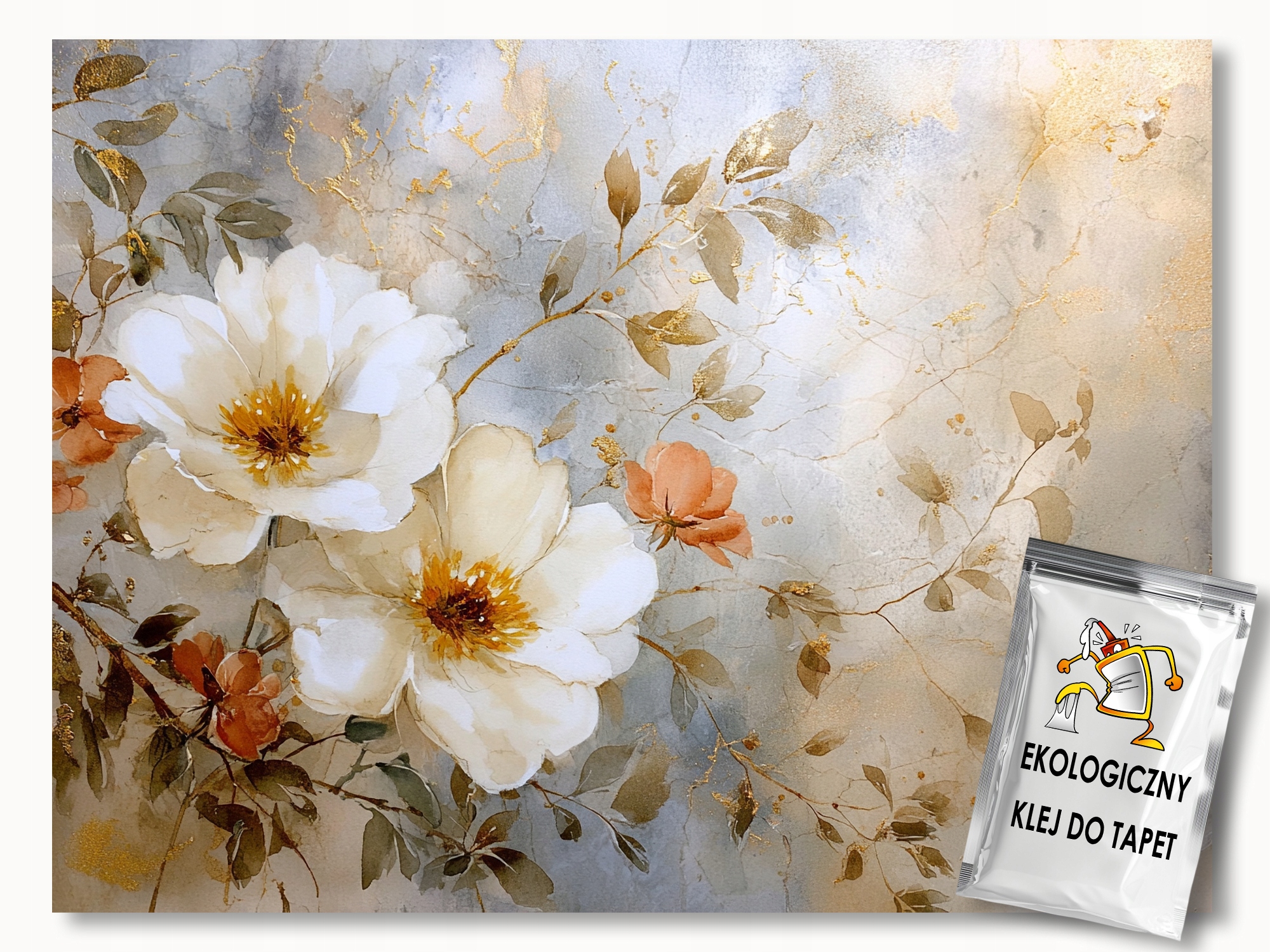 Fototapeta Flizelina Příroda Bílé Květiny Glamour 200x140 lepidlo