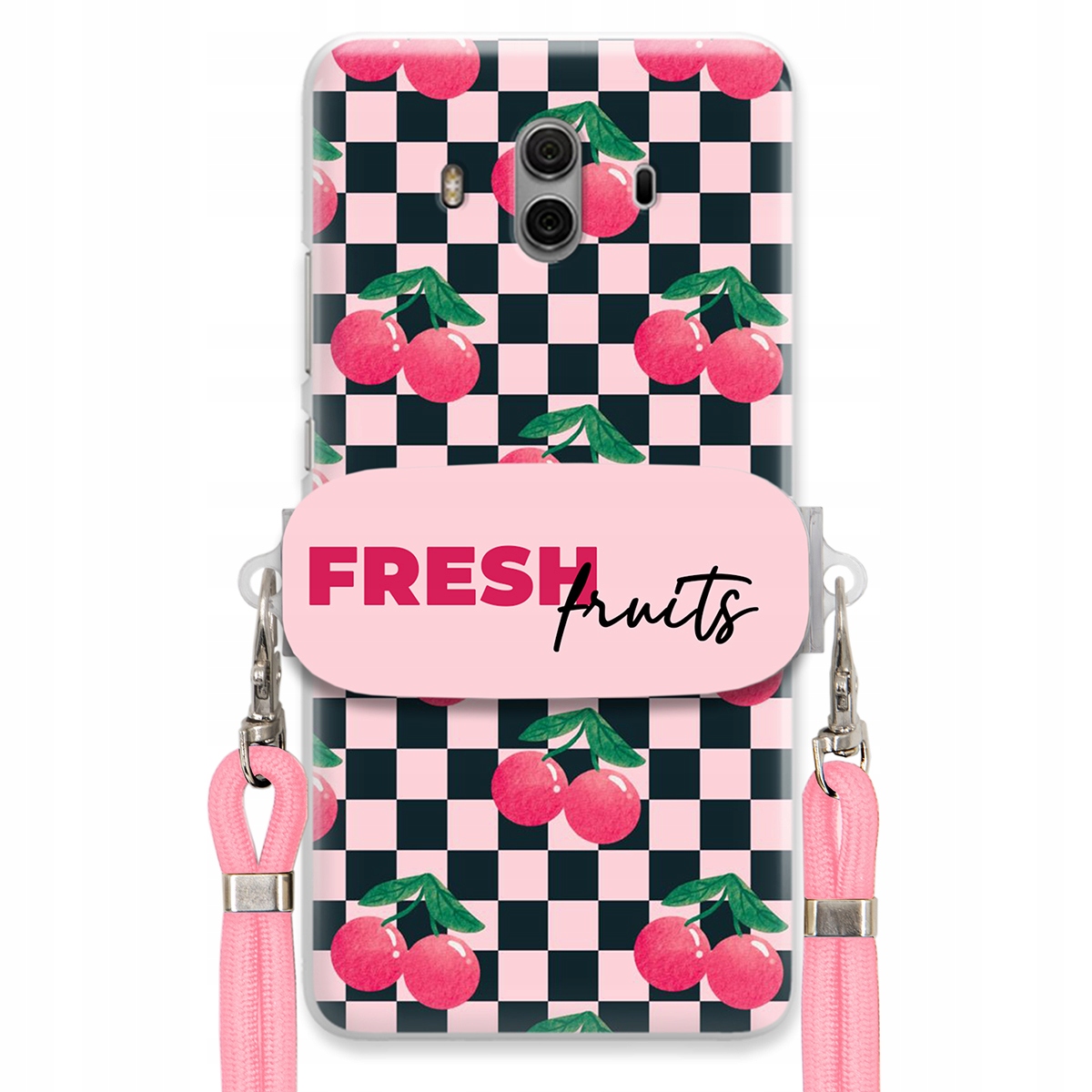 Puzdro pre Huawei Mate 10 Crossbody vodítko držiak šachovnice Fresh Fruits