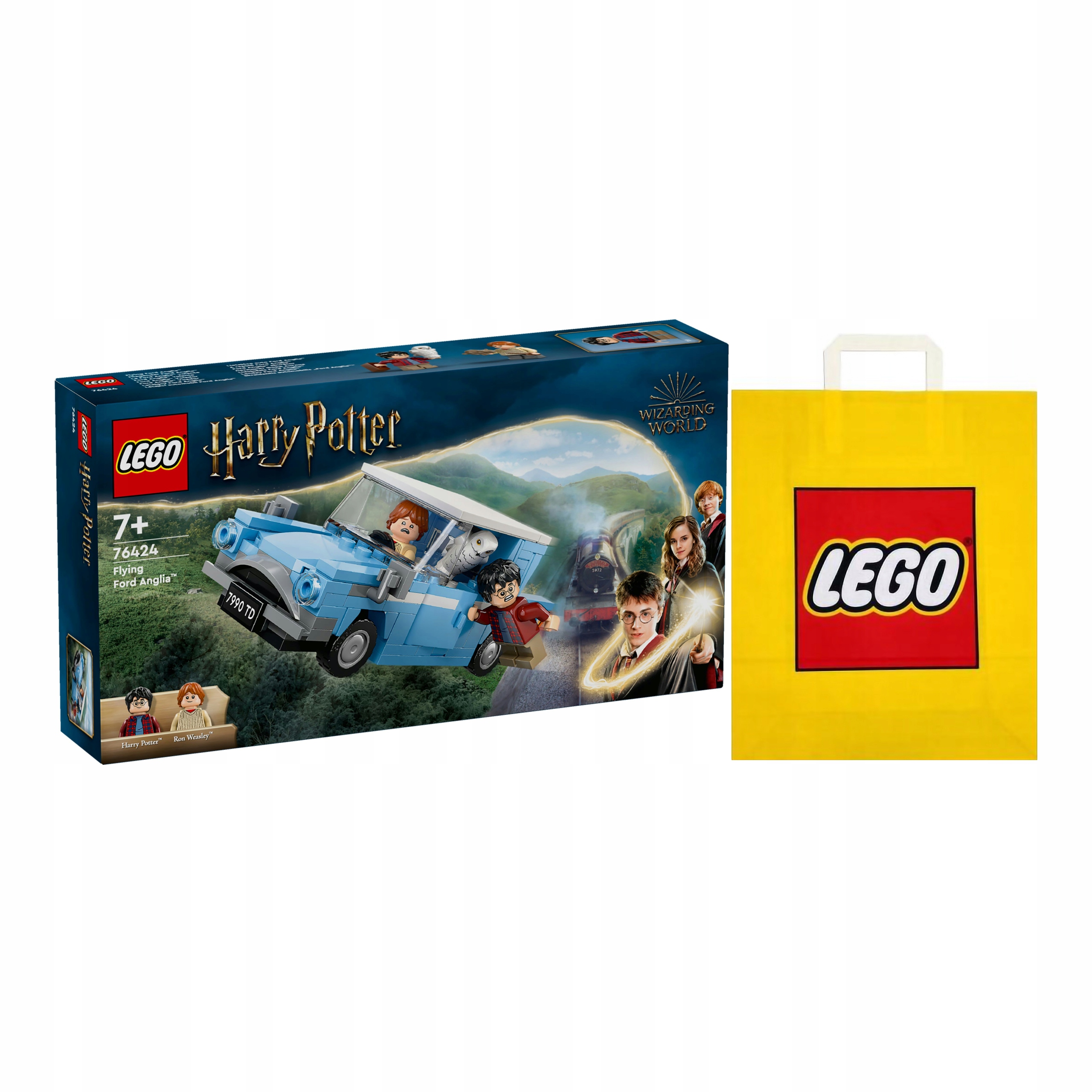 LEGO HARRY POTTER č. 76424 - Lietajúci Ford Anglicko + Darčeková taška LEGO