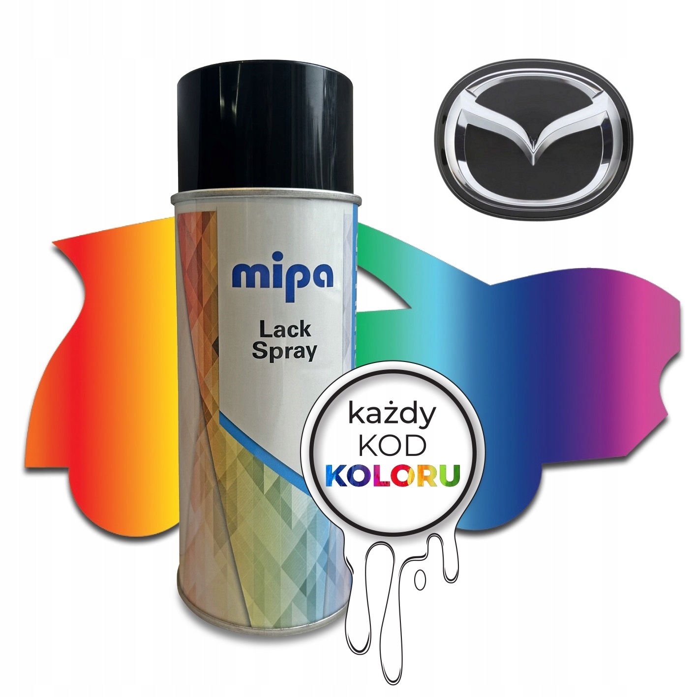 Lakier samochodowy Baza MAZDA Spray każdy kod koloru 400 ml