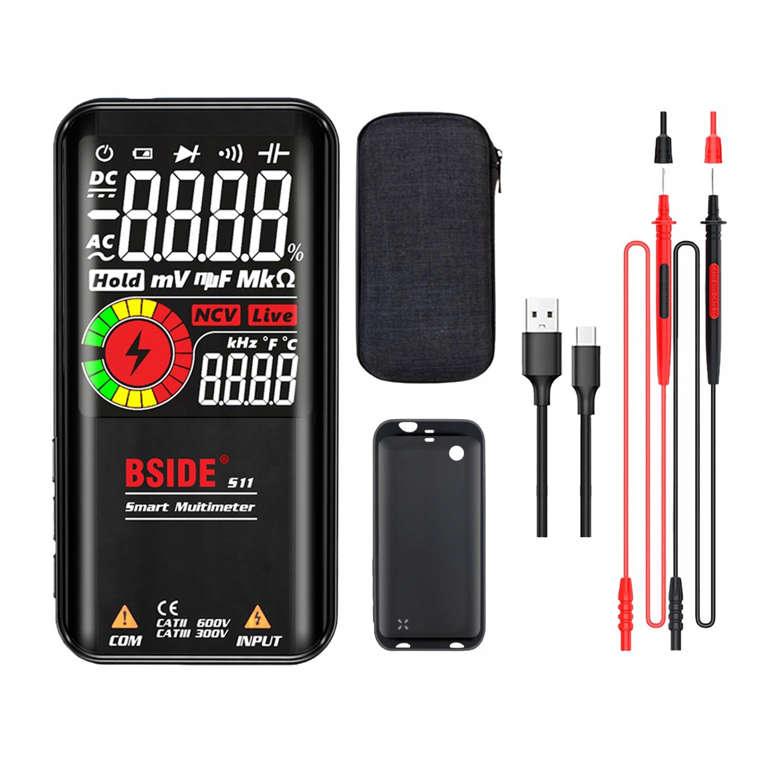 multimetr cyfrowy Czarny Marka bez marki