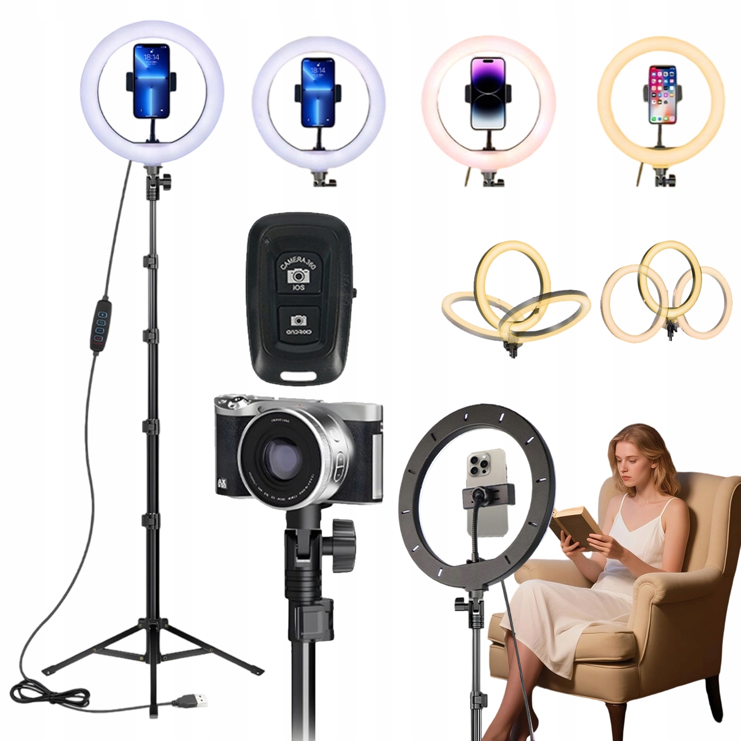 Stativy Pro Nahrávání Držáků Na Telefon Kamery Vysoký stojan Silný Pilot