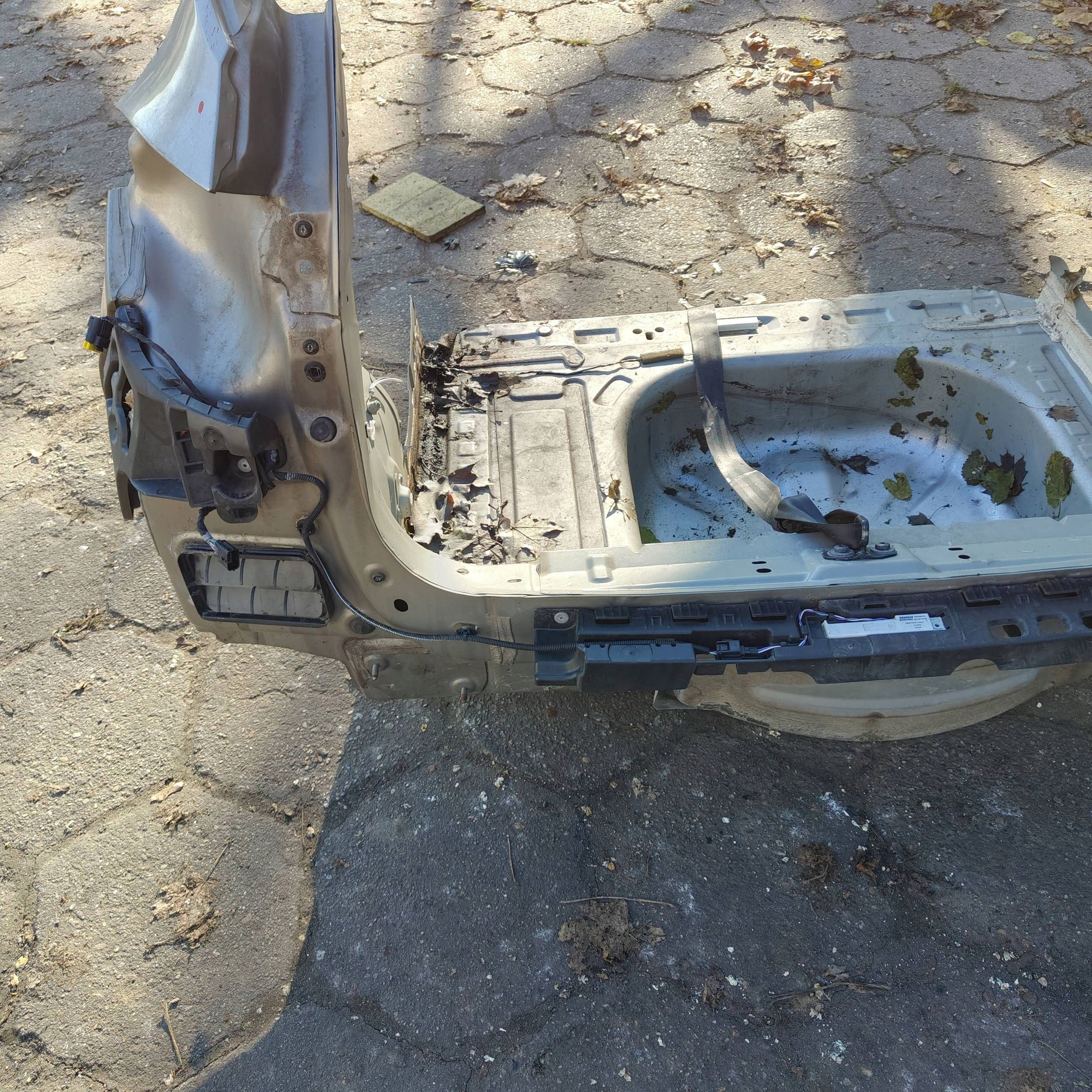 quarter rear rear part Renault Captur and sump rear panel