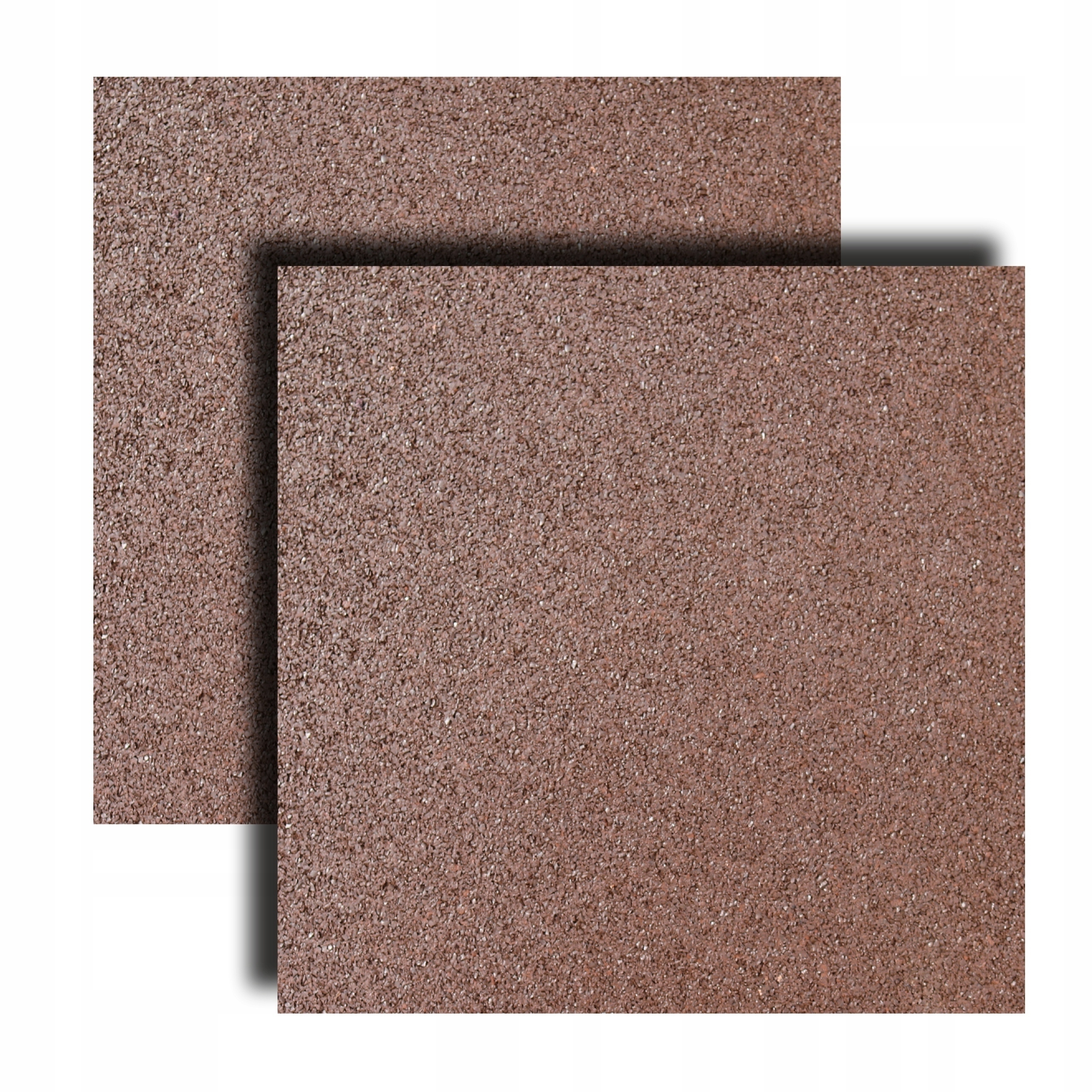 Gumowe zabezpieczenie pod sprzęt, mata fitness 50x50x3cm brąz