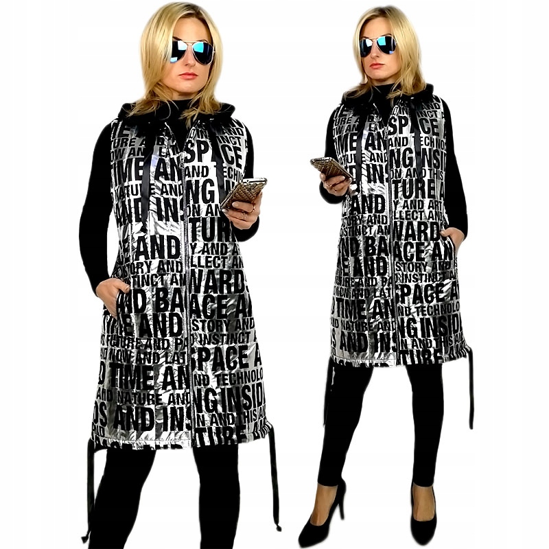 Originální Módní Dámská Zateplená Asymetrická Vesta Vesta 3XL/46