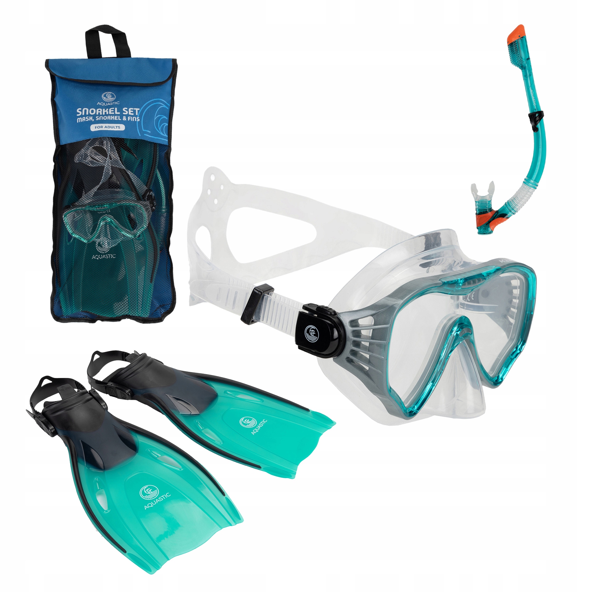 Sada pro potápění a plavání Snorkeling Aquastic jetty Potápěčské Brýle Fajka Ploutve