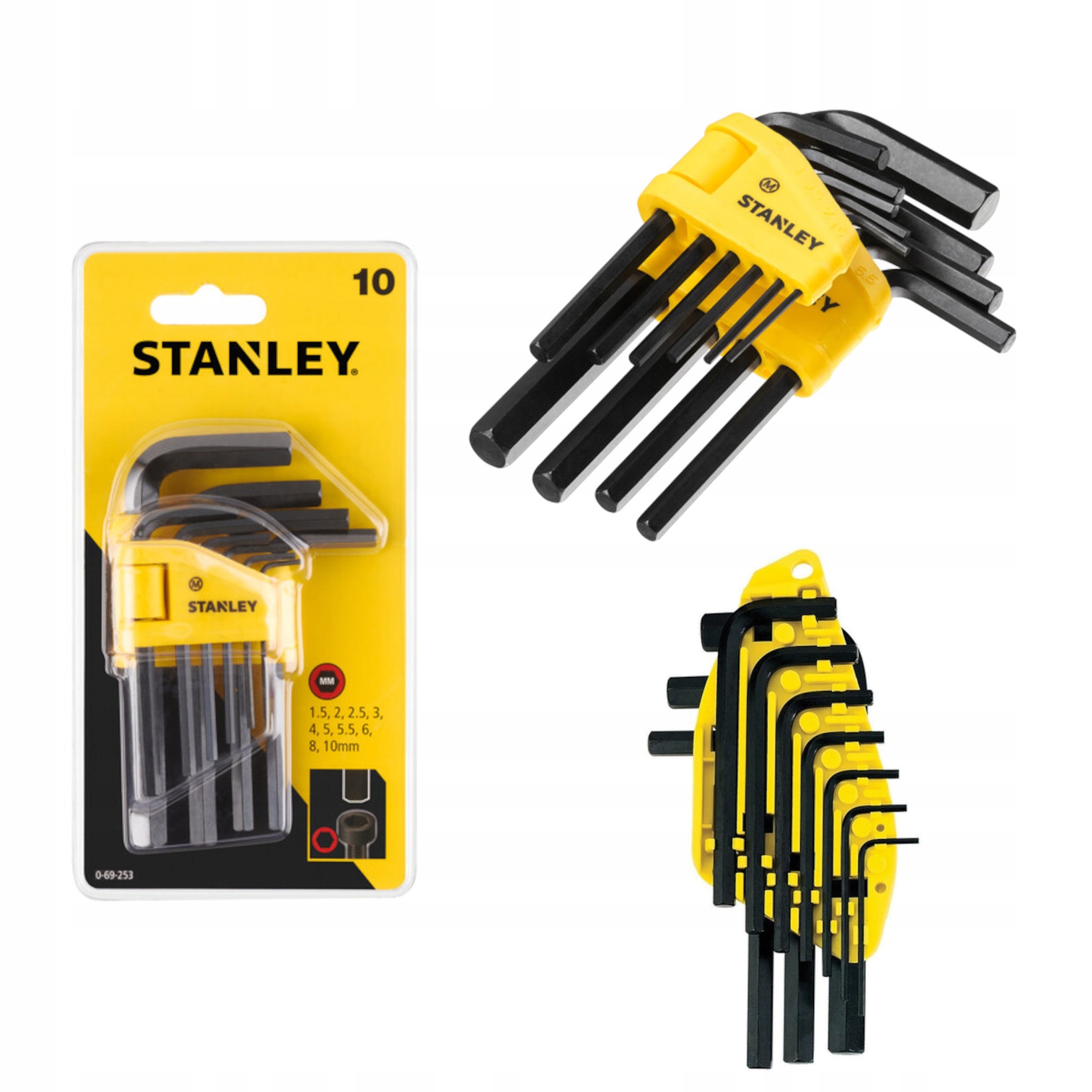 Stanley Zestaw 10 Kluczy Sześciokątnych Stanley 0-69-253