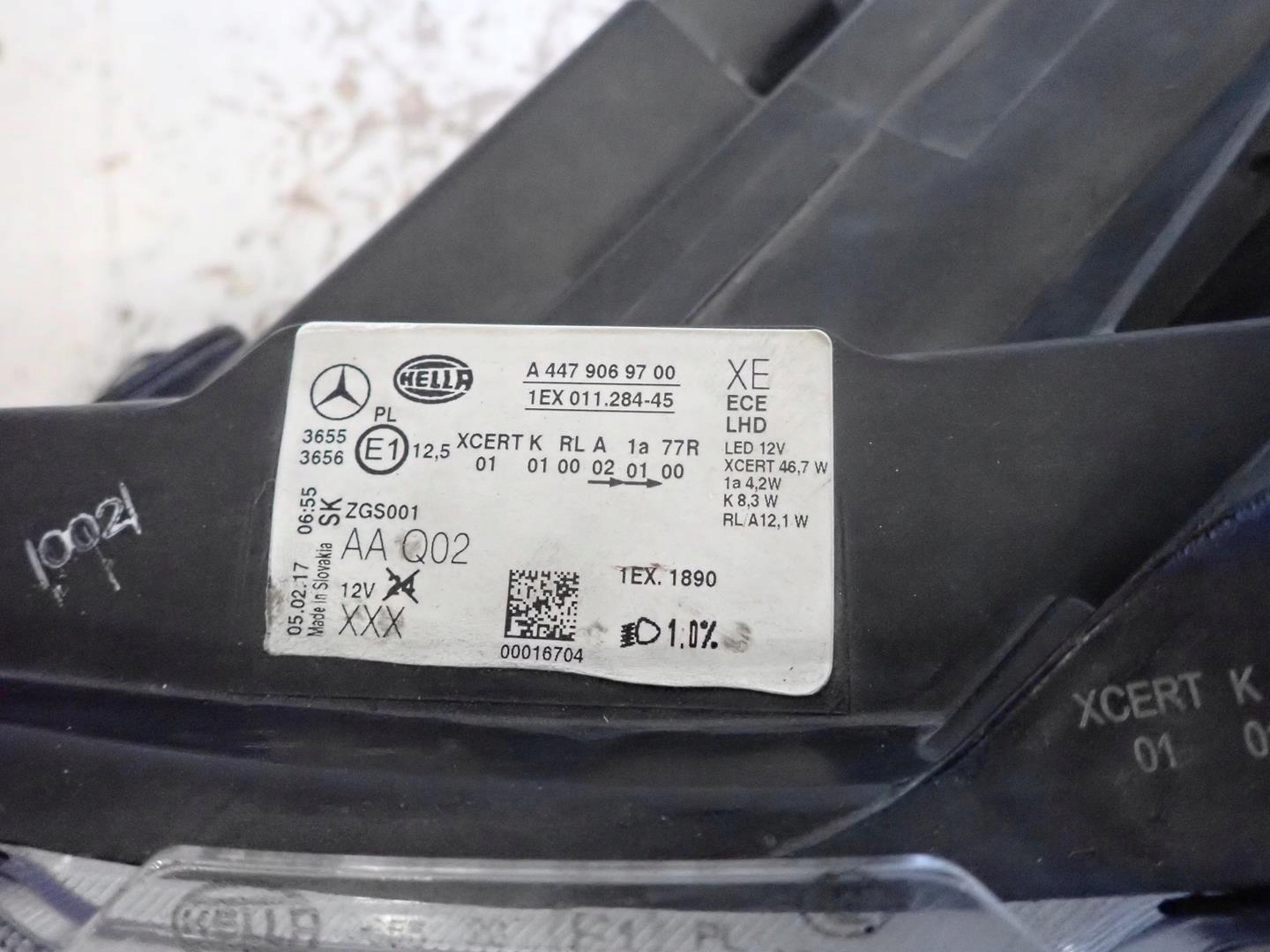 light front front left MERCEDES VITO V-KLASA W447 2014- FULL LED
