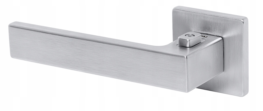Kľučka Tupai 4275 5SQ-96 Privé, ľavá, chrómová, saténová s tlačidlom na rukoväti