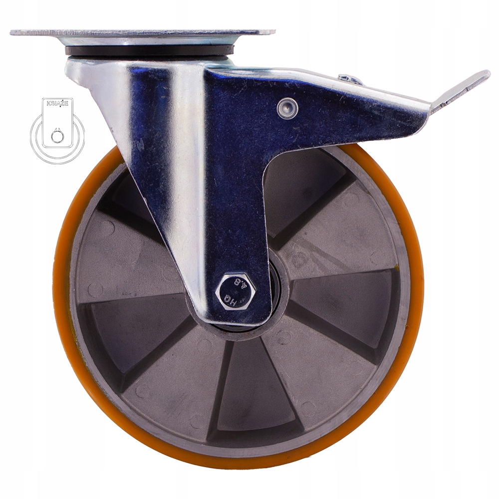 2HALPU200K2 Kolo Alum. Poliur. FI200 kočárek 550 kg