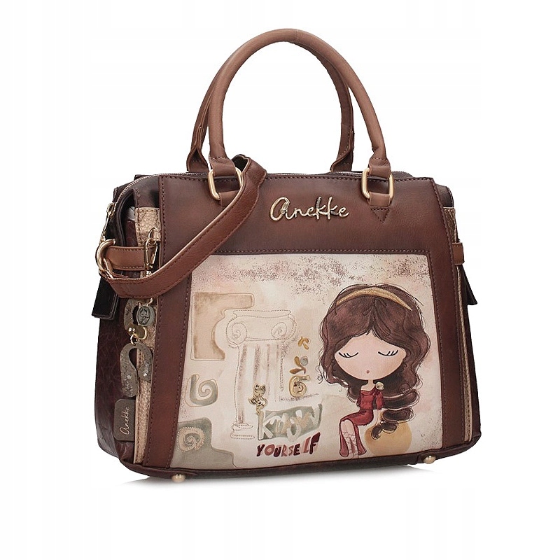 Klasická kabelka kufřík Anekke 42701-151 Bolso De Asa Corta Sintetico