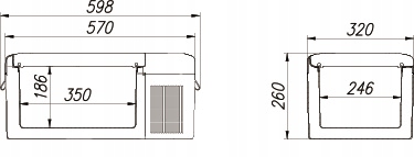 LODOWKA KOMPRESOROWA 15L AISBERG LP 15 Volume 15 l