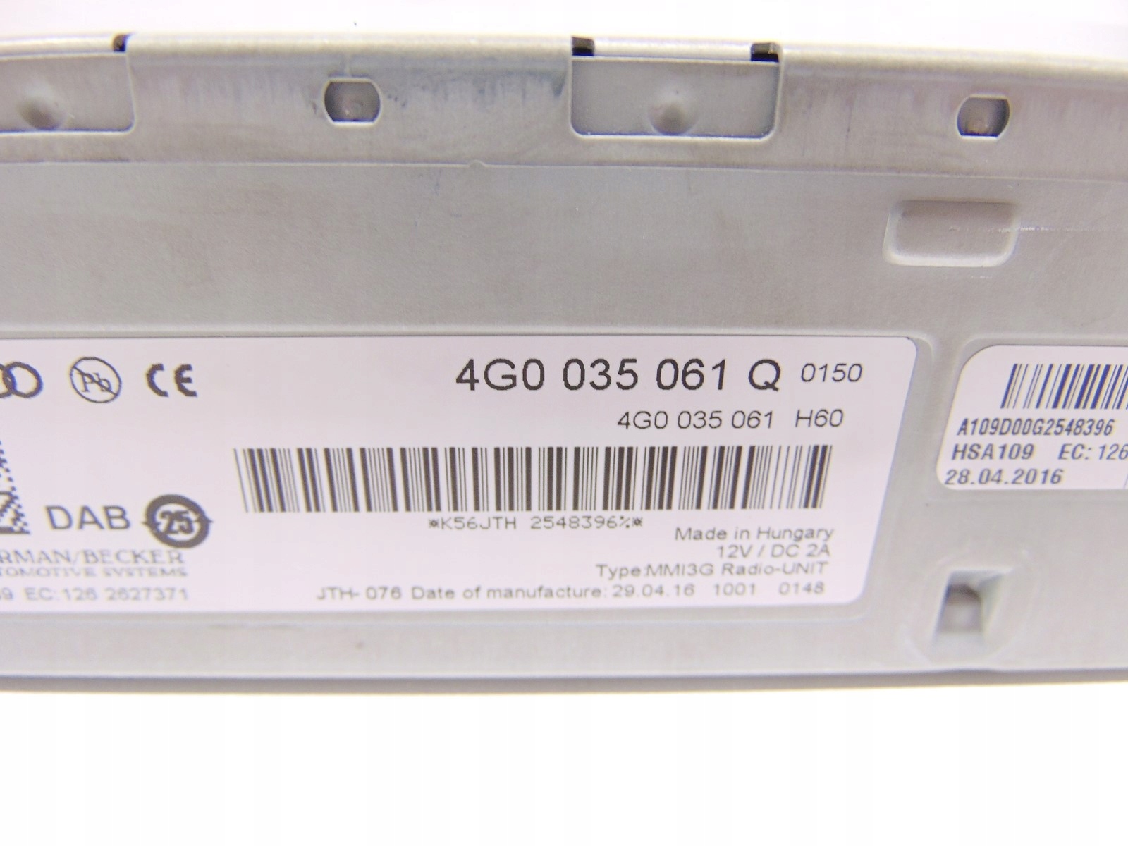 TUNER RADIA module navigation AUDI A4 B8 A5 8T 4G0035061Q