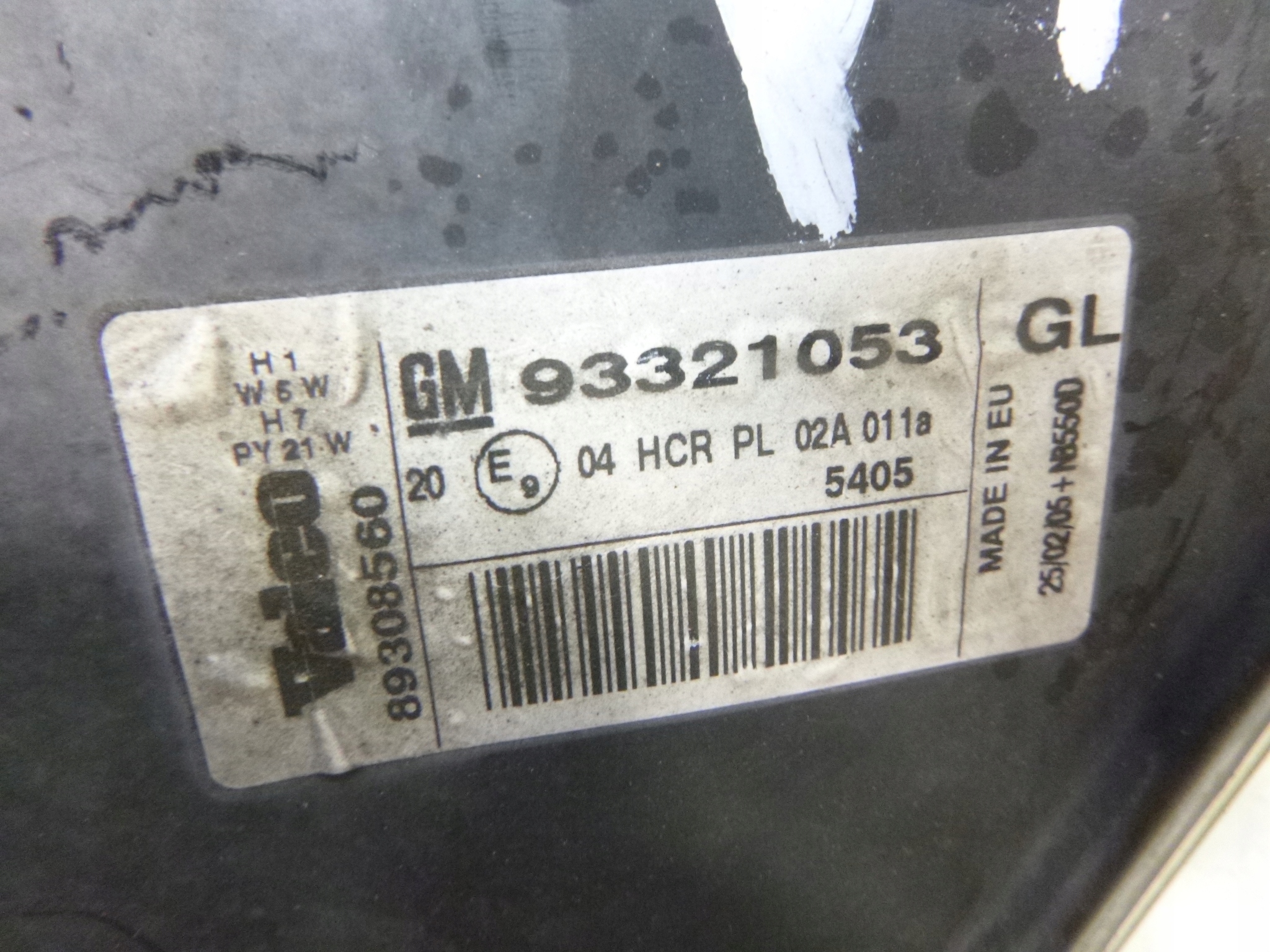 light front right Opel Meriva A 05r.