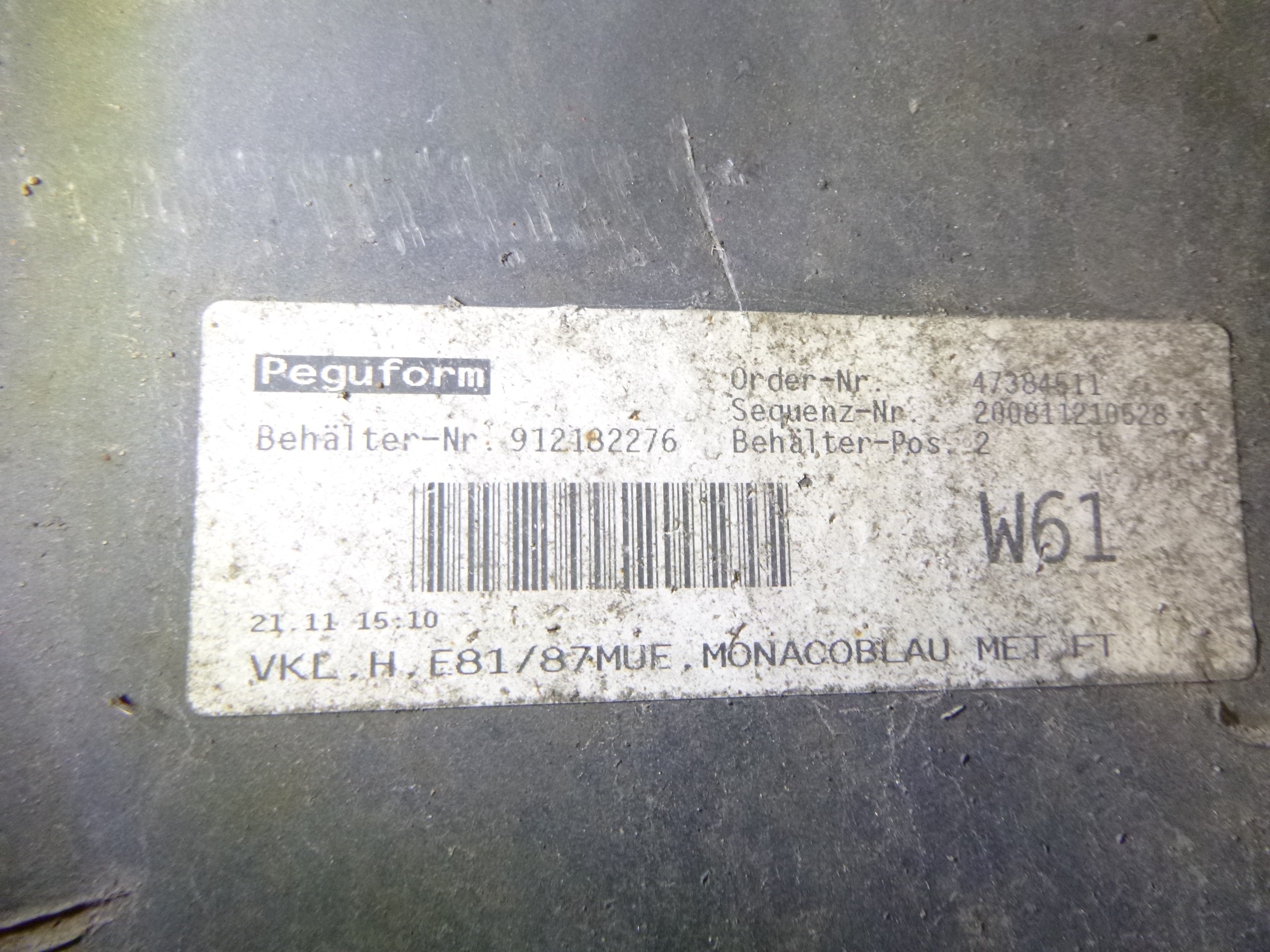stoßstange heck hinten BMW 1 E81 E87 E82 E88 A35/5 04-11 OE