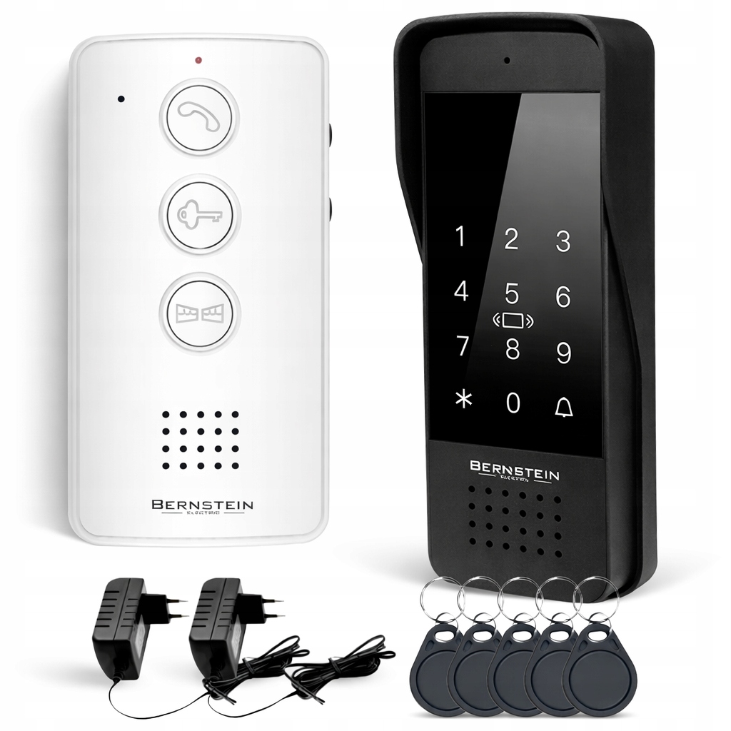 Domofon do Furtki Bezsłuchawkowy z Szyfratorem Rfid na Kod 5x Brelok Brama