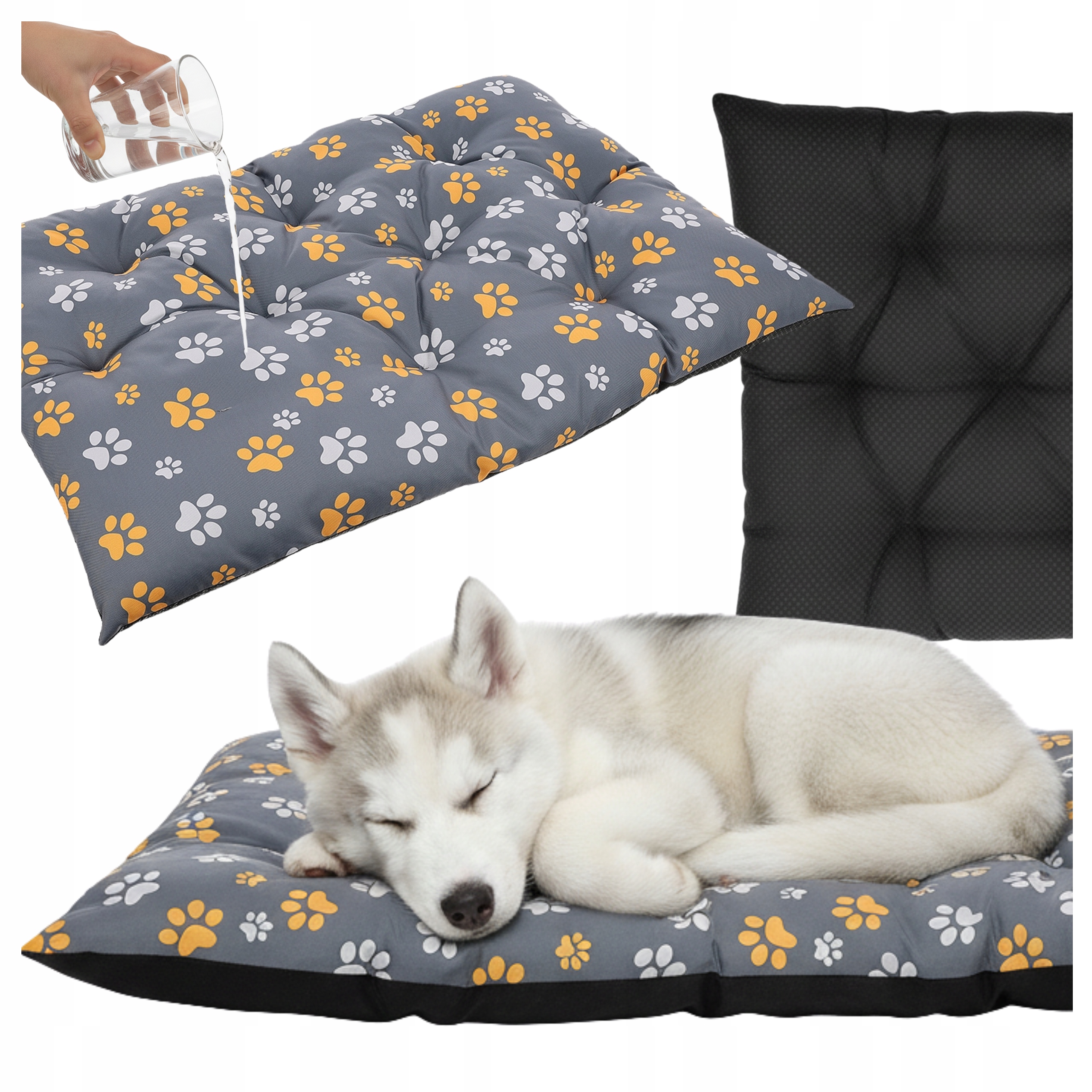 Pelíšek pro psa kočku Matrace Polštář 70x50 Voděodolné Měkké do auta