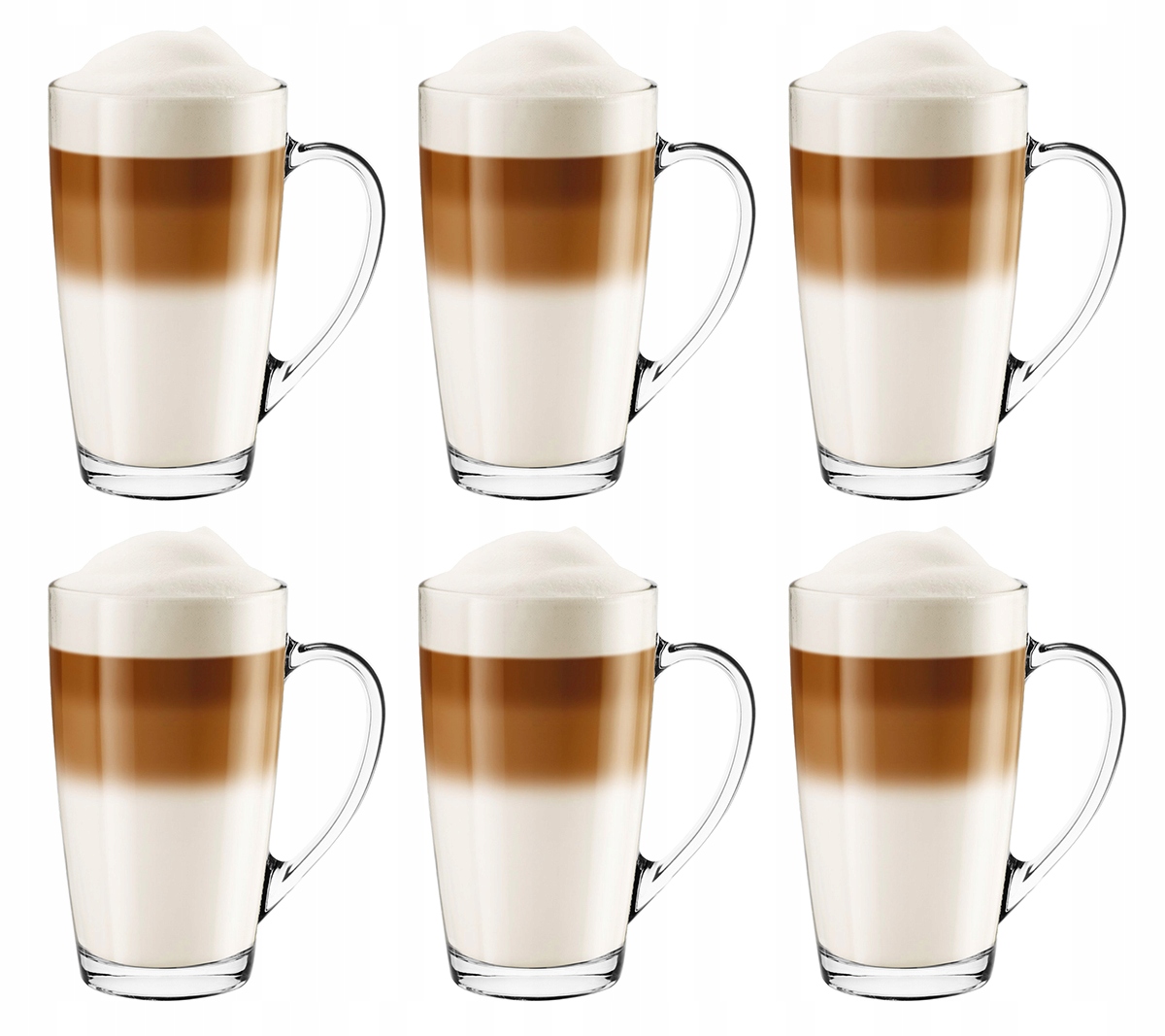 

Szklanki do kawy Latte Macchiato Duże 400ml 6szt