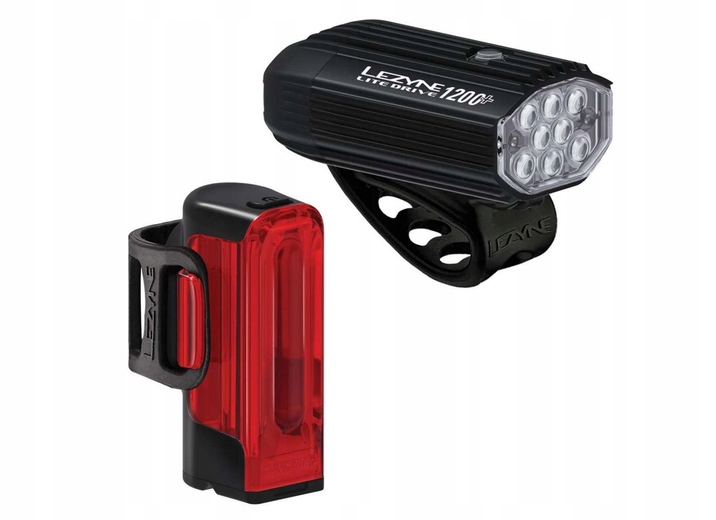 Sada světel Lezyne Led Lite Drive 1200+ Strip Drive Pro 400+
