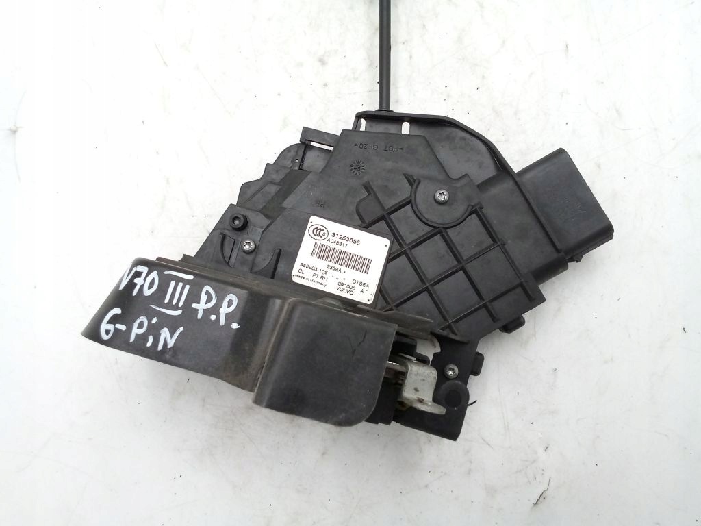 Volvo V70 III 3 lock right front front 6 PIN EU 31253658