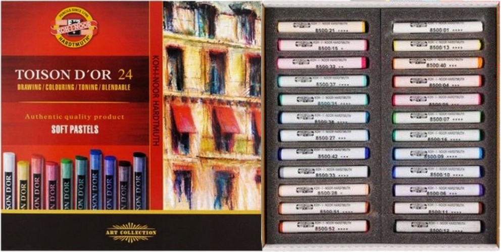 Suché Pastely Toison Dor Pastelky 24 Kol. Koh-i-noor