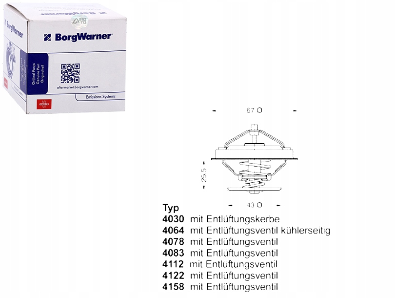 WAHLER-TERMOSTATY TERMOSTAT MERCEDES 123,124 BENZ. Numer katalogowy części 4078.87D